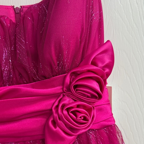 SALE🎄B. Smart Pink Glitter Mini Dress - Picture 3 of 7